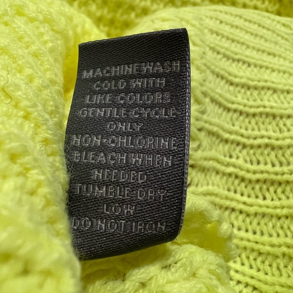 Charlotte Russe Neon Crop Waffle Knit Sweater New without tag - Picture 5 of 5